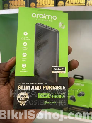 Oraimo brand new powerbank official with 1 year warranty